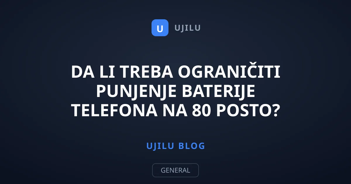 Da li treba ograničiti punjenje baterije telefona na 80 posto?